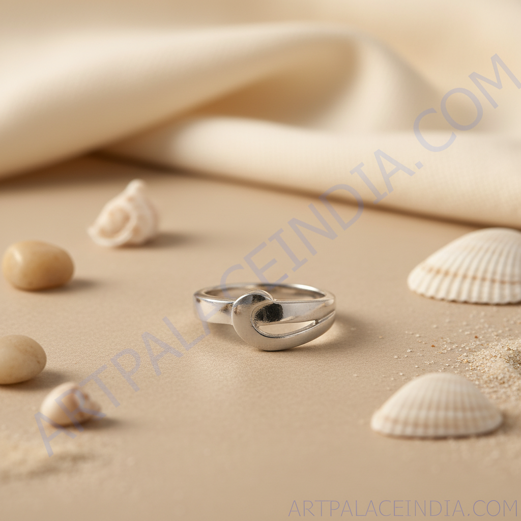 Silver crossover ring for women | modern minimalist jewelry