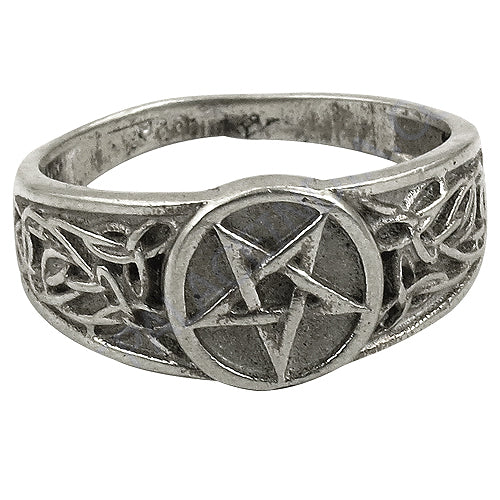 925 sterling silver pentagram ring | gothic jewelry for men