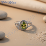 Load image into Gallery viewer, 925 Sterling Silver Peridot Ring for Women | Gemstone Jewelry
