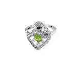 将图像加载到图库查看器中， 925 Silver Peridot Ring for Women | Gemstone Jewelry
