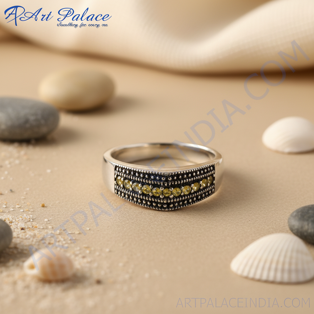 Anillo de marcasita de plata para mujer | Anillo de piedras preciosas | Regalo