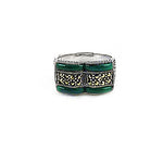 Load image into Gallery viewer, 925 Silver Green Stone Ring for Women | Statement Jewelry

