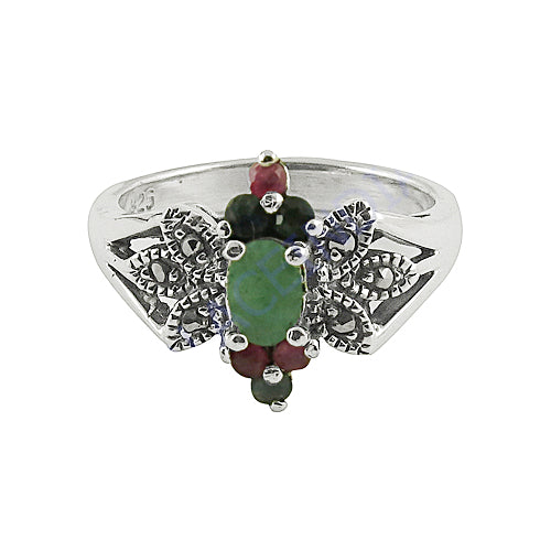 925 Silver Gemstone Ring for Women | Statement Jewelry
