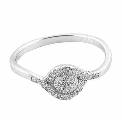 925 Silver Diamond Eye Ring for Women | Fine Jewelry Gift