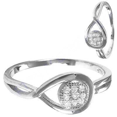 925 silver diamond cluster ring for women | elegant jewelry