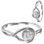 将图像加载到图库查看器中， 925 Silver Diamond Cluster Ring for Women | Elegant Jewelry
