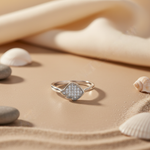 将图像加载到图库查看器中， 925 Silver Diamond-Accented Ring | Women's Fashion Ring
