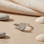 将图像加载到图库查看器中， Silver Diamond Ring for Women | Engagement | Gift
