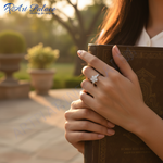 Load image into Gallery viewer, Anillo de plata con flor para mujer | Circonita cúbica | Uso diario
