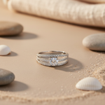 将图像加载到图库查看器中， 925 Silver Cubic Zirconia Ring | Women's Engagement Ring Gift
