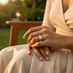 Load image into Gallery viewer, 925 Silver Cubic Zirconia Engagement Ring for Women | Gift
