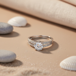 Load image into Gallery viewer, 925 Silver Cubic Zirconia Engagement Ring for Women | Gift
