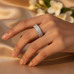 Load image into Gallery viewer, 925 Silver Cubic Zirconia Pave Ring for Women | Gift Jewelry
