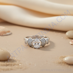 Load image into Gallery viewer, Anillo de plata 925 con corte ovalado y circonita cúbica para mujer
