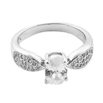 将图像加载到图库查看器中， 925 Silver White Gemstone Ring for Women | Daily Wear
