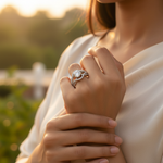将图像加载到图库查看器中， 925 Silver Cubic Zirconia Ring for Women | Engagement Ring
