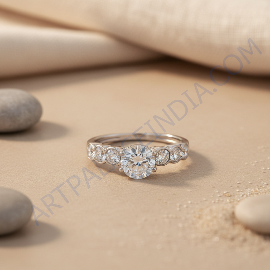 925纯银戒指，镶嵌立方氧化锆石 | 女士 | 礼物