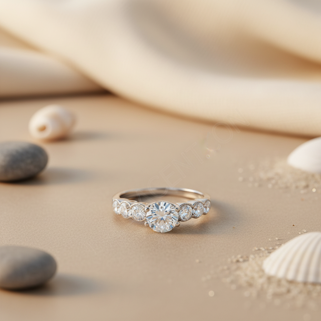 925 Sterling Silver Ring with CZ Stones | For Women | Gift