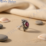 Load image into Gallery viewer, Anillo de rubí en plata 925 para mujer | Anillo con piedras preciosas
