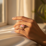 Load image into Gallery viewer, 925 Silver Pink Opal Ring for Women | Statement Jewelry
