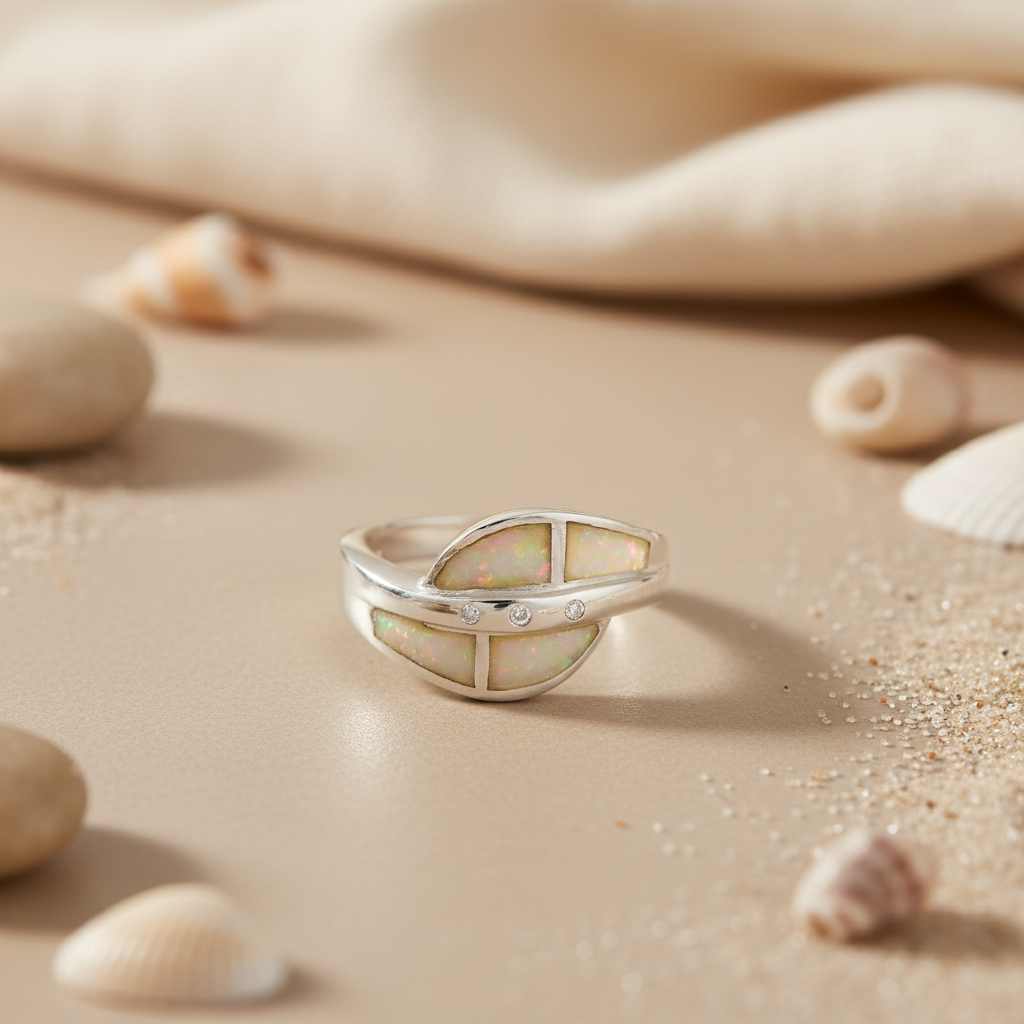 925 Silver Opal Ring for Women | Statement Jewelry