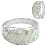 Load image into Gallery viewer, Silver Opal Ring for Women | Modern Ring Jewelry
