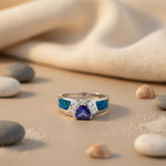 Load image into Gallery viewer, 925 Silver Tanzanite Opal Ring for Women | Gift Jewelry

