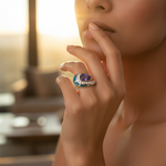 Load image into Gallery viewer, 925 Silver Tanzanite &amp; Opal Ring for Women | Gift Jewelry
