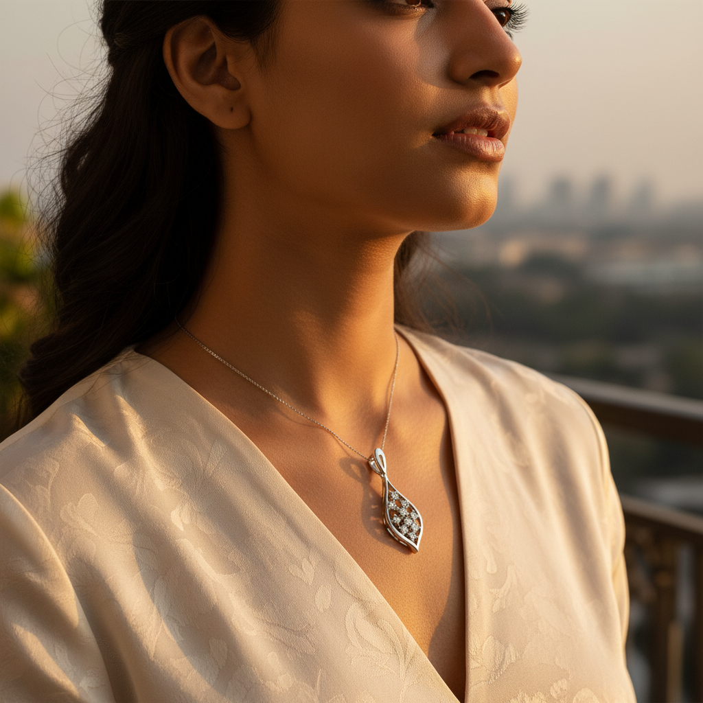 925纯银钻石水滴耳环（女士款）| 礼品首饰