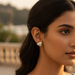 Load image into Gallery viewer, Gold Stud Earrings with Cubic Zirconia | Women&#39;s Fashion Jewelry
