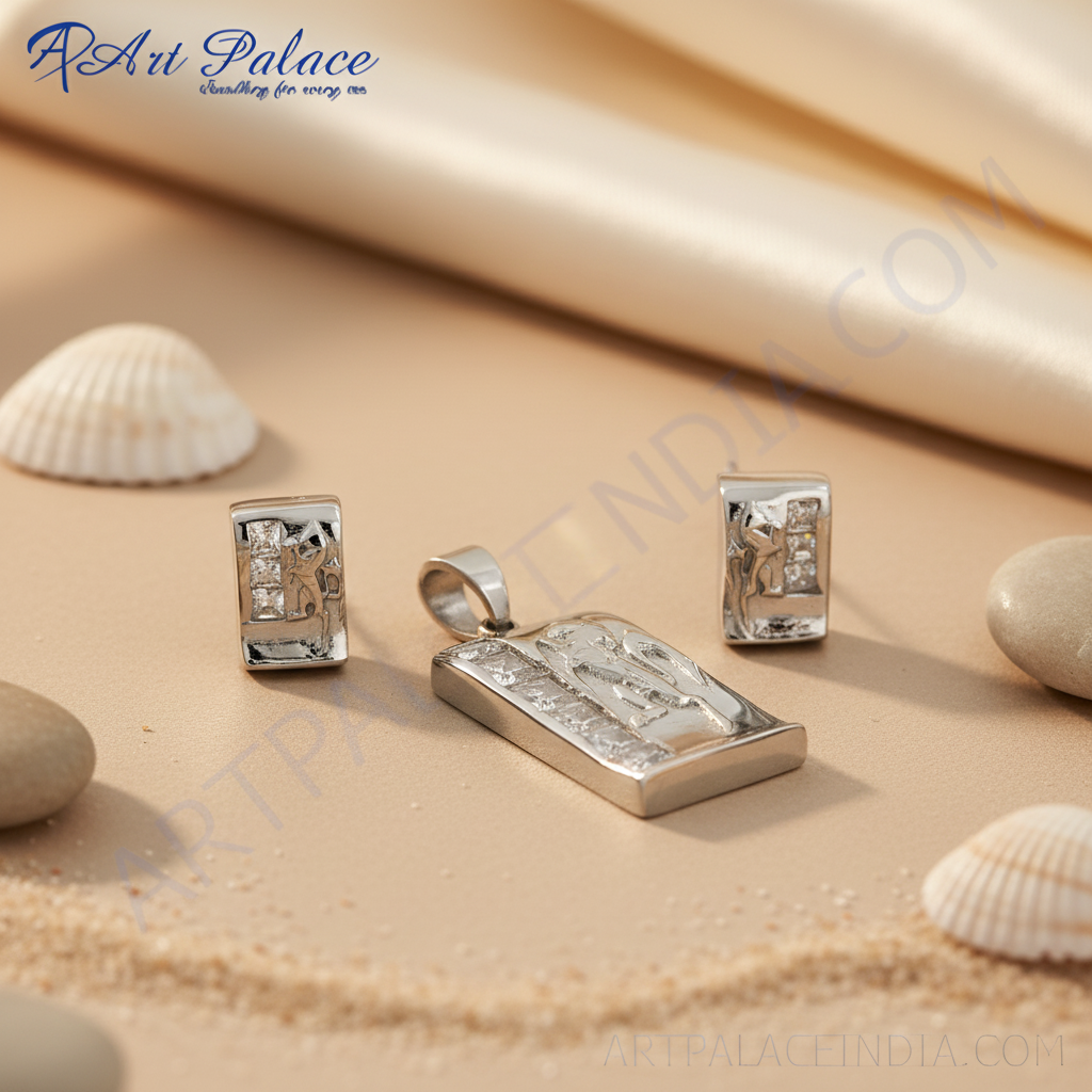 Juego de pendientes colgantes de plata | Regalo de joyería de moda para mujer