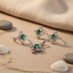 Load image into Gallery viewer, 925 Silver Emerald Jewelry Set for Women | Gift Idea
