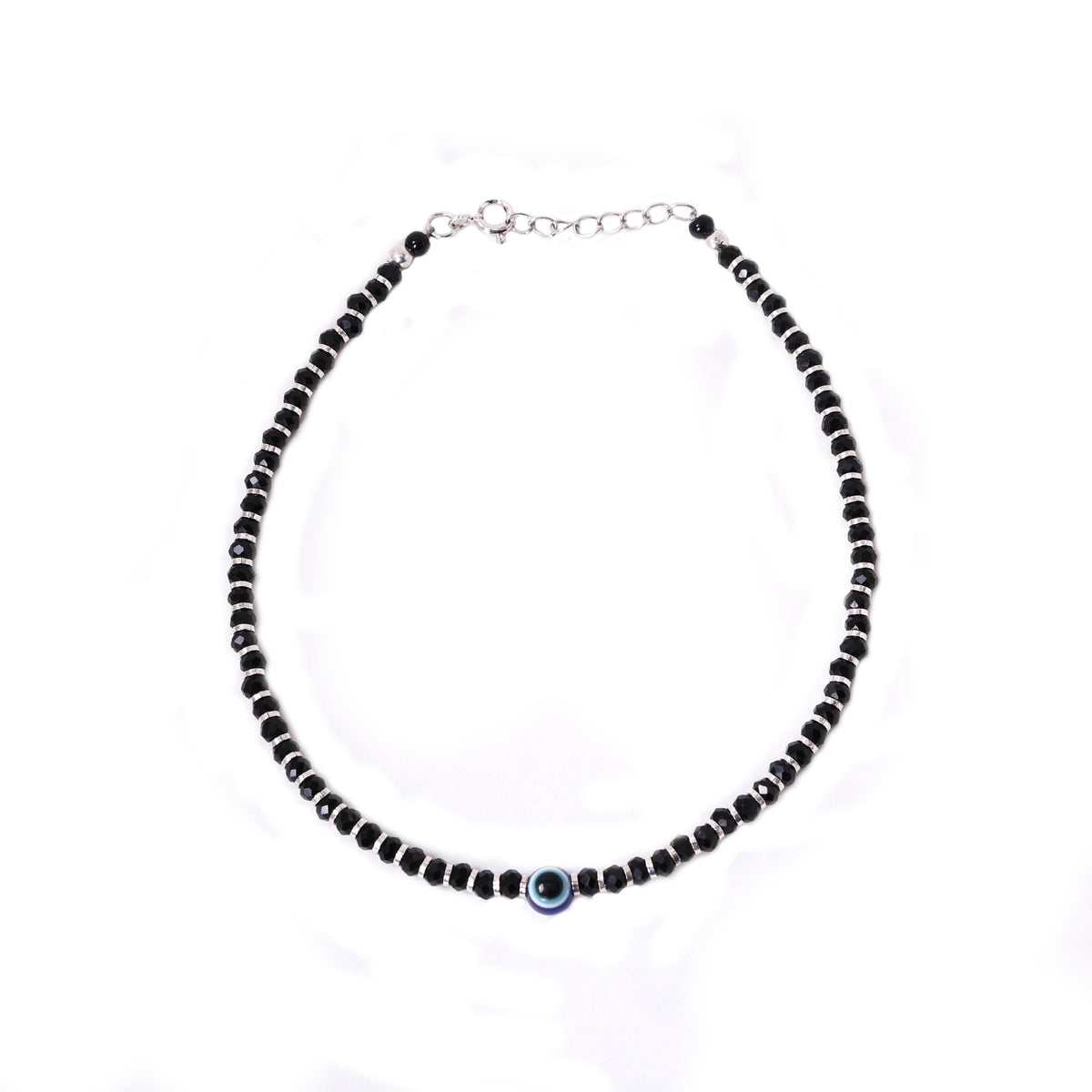 Tobillera de plata 925 con ojo turco para mujer | joyería de protección