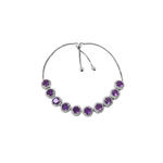 Load image into Gallery viewer, 925 Silver Amethyst Bracelet for Women | Adjustable Jewelry
