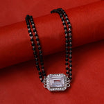 Load image into Gallery viewer, 925 Silver Black Bead Bracelet with Cubic Zirconia | Women&#39;s Gift
