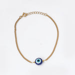Load image into Gallery viewer, Pulsera de cadena de oro con ojo malvado para mujer | Joyería de protección
