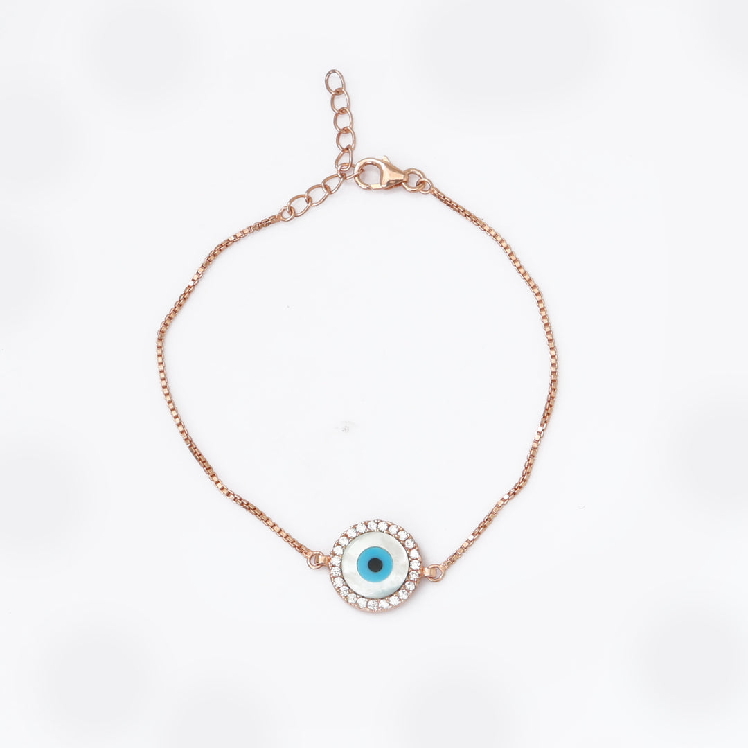 Rose gold plating Evil Eye Bracelet for Women | Protection Jewelry