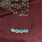 Load image into Gallery viewer, Pulsera de esmeralda de plata 925 para mujer | Joyería con piedras preciosas
