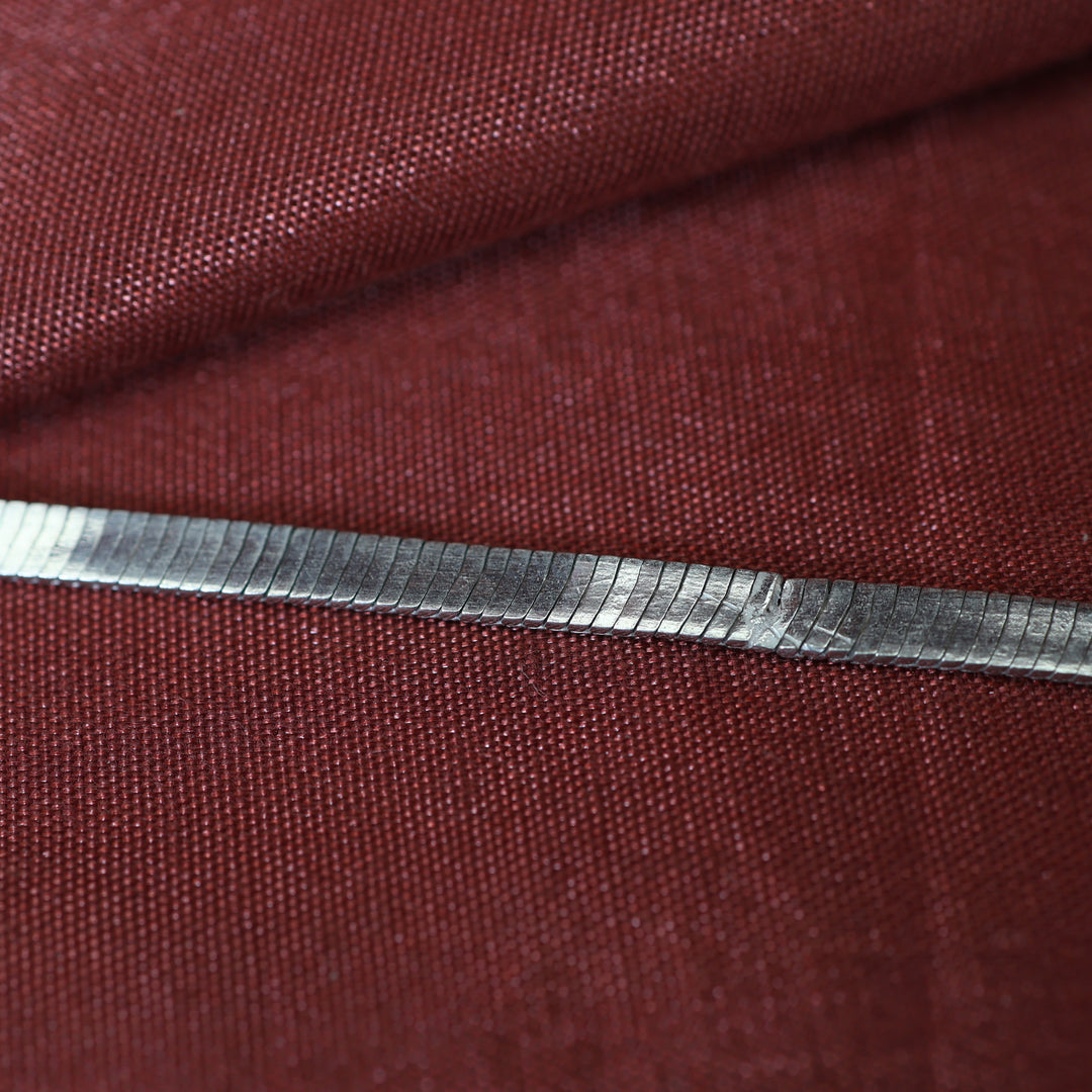 女士银色人字纹手链 | 日常佩戴饰品