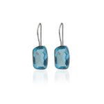 Load image into Gallery viewer, Silver Blue Topaz Drop Earrings for Women | Daily Wear Jewelry
