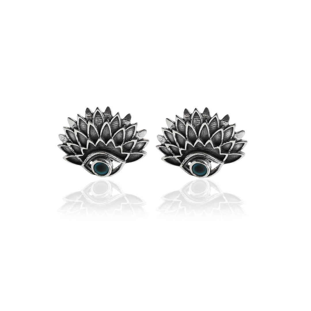 925 Silver Evil Eye Stud Earrings | Protection Jewelry for Women