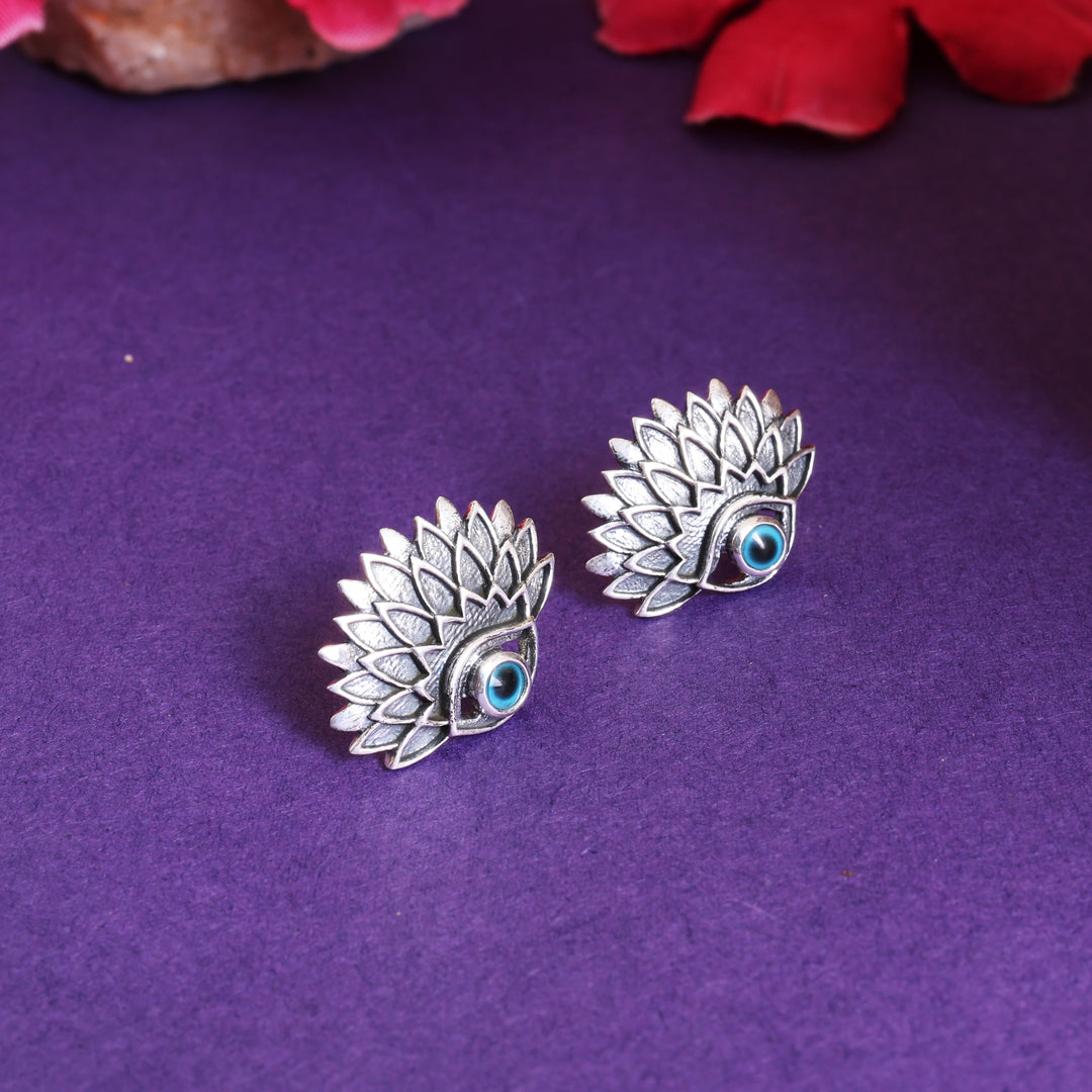 925 Silver Evil Eye Stud Earrings | Protection Jewelry for Women