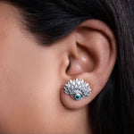 Load image into Gallery viewer, 925 Silver Evil Eye Stud Earrings | Protection Jewelry for Women
