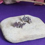Load image into Gallery viewer, Silver Star Drop Earrings for Women | Celestial Jewelry Gift
