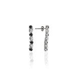 Load image into Gallery viewer, 925 Silver Black &amp; White Stone Drop Earrings | For Women
