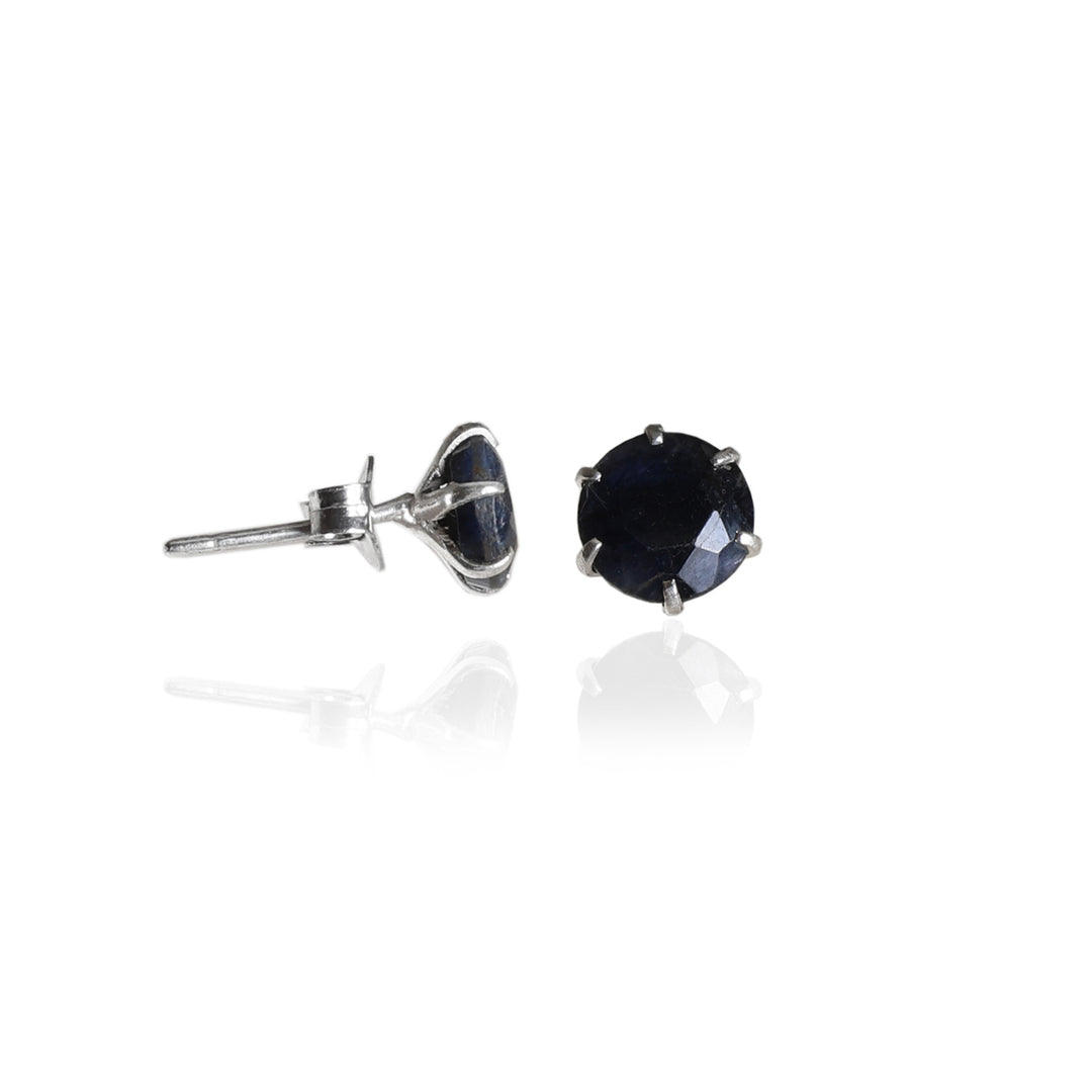 925 Silver Sapphire Stud Earrings for Women | Gift Jewelry