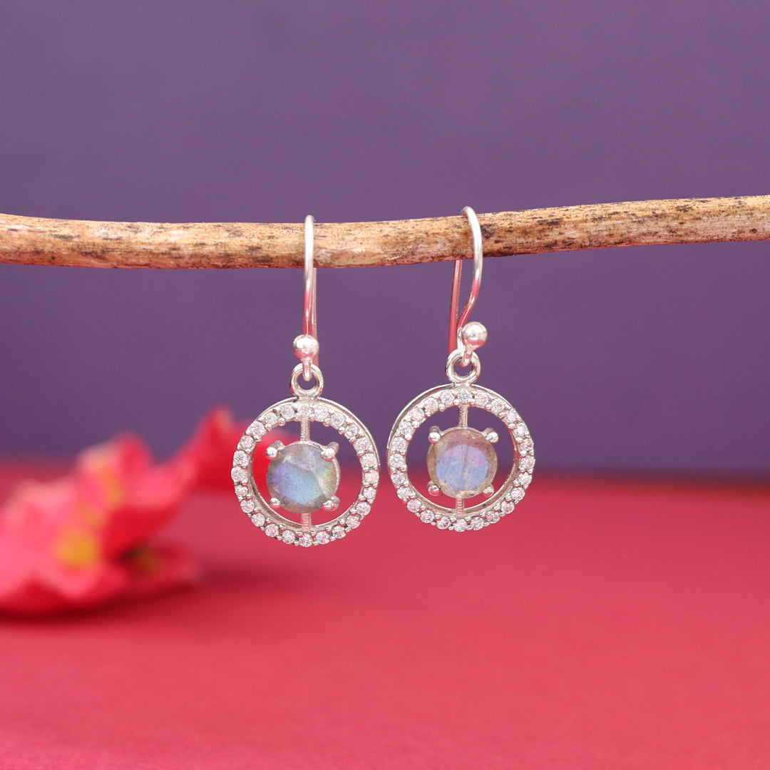 925 Silver Labradorite Earrings for Women | Dangle Earrings