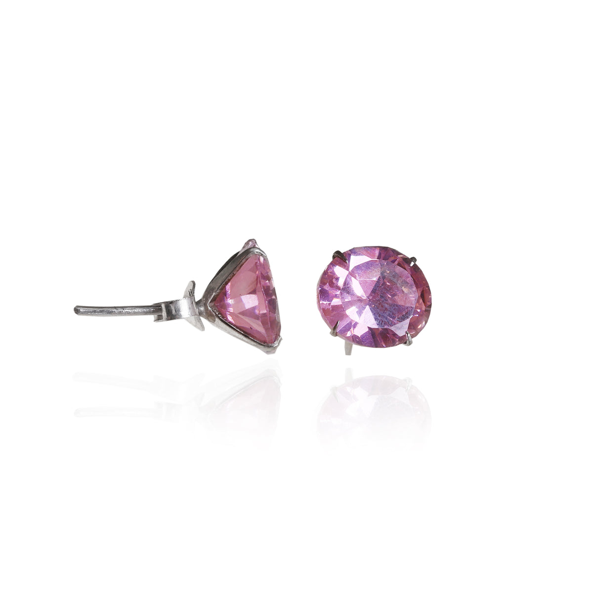 Pendientes de piedra preciosa rosa | plata | para mujer | regalo