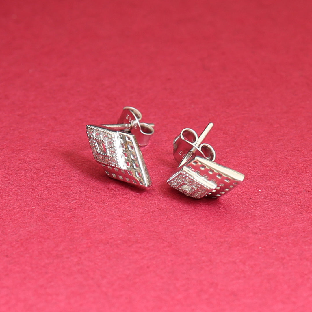 Pendientes de plata 925 con diamantes para mujer | Joyas de regalo