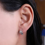 Load image into Gallery viewer, 925 Silver Heart Leverback Earrings for Women | Daily Wear Gift
